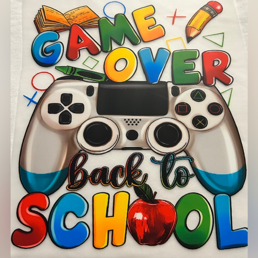 Youth Graphic Tee. Back To School Sizes Xsmall thru Large Youth. Made to Order